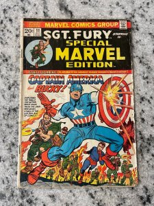 Sgt. Fury Stars In Special Marvel Edition 11 VG- Comic Book Captain America J975 