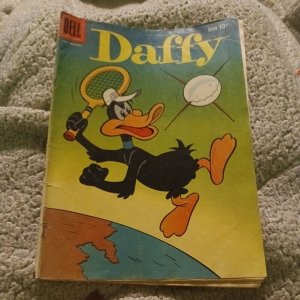 Daffy Duck #16 silver age 1959 Dell Comic Sputnik cover cartoon looney tunes