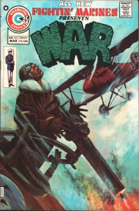 Fightin' Marines #122 1975-WWI air war cover art-Wayne Howard-Custer-Boyette