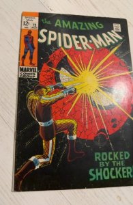 The Amazing Spider-Man #72 (1969) rocked by the shocker