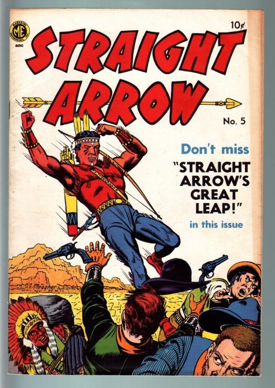 STRAIGHT ARROW #5-1950-WESTERN-COMIC-GOLDEN AGE VG/FN