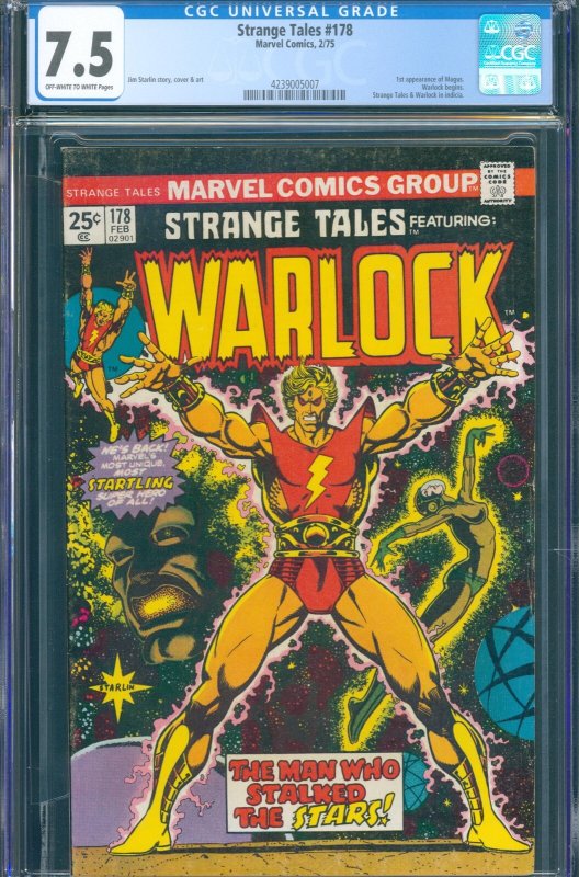 Strange Tales #178 (Marvel, 1975) CGC 7.5 — KEY