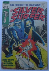 Silver Surfer #5 (Apr 1969, Marvel) G condition (2.0) Stranger & FF apps, 68 pgs