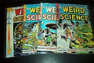 Weird Science Double Sized Comic Book Lot 1-4 EC Comic