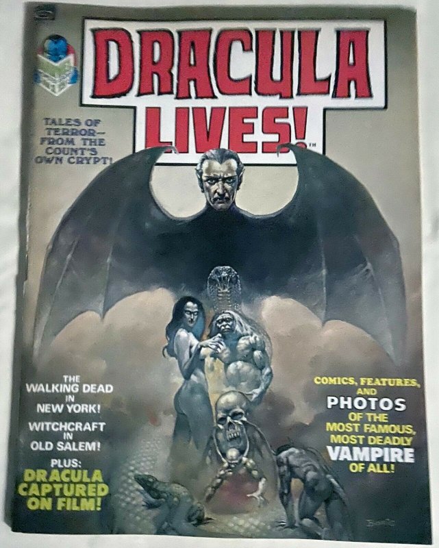 DRACULA LIVES! #1 (Marvel,6/1973) VG-F (INKED) Conway, Colan, Gerber,Heath (CP1)