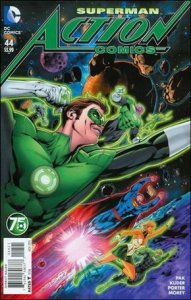 Action Comics (2011) 44-B Neil Edwards Green Lantern 75th Anniversary Cover V...