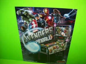 Marvel Comics Pinball FLYERS Avengers X-Men Spiderman Hulk Venom Thor Lot of 3