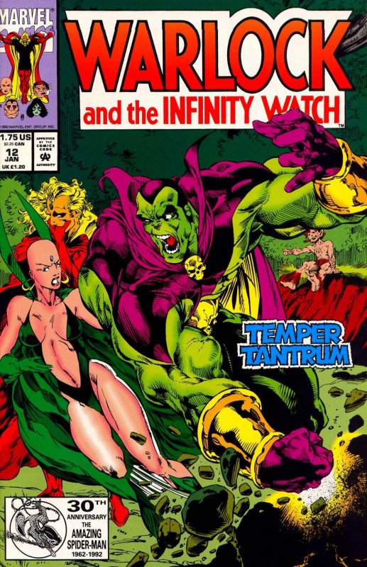 WARLOCK & THE INFINITY WATCH #12 (1993) TOM RANEY | DIRECT EDITION