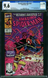 Amazing Spider-Man #335 (1990) CGC 9.6 NM+