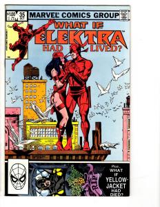 4 What If... Marvel Comic Books # 28 35 38 58 Daredevil Elektra Punisher MS10