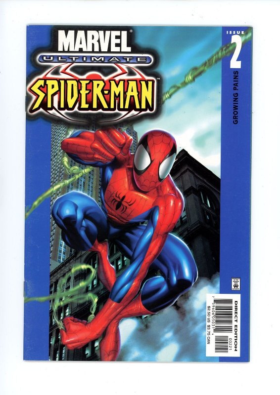 MARVEL ULTIMATE SPIDER-MAN #2 (2000) COVER B CARDSTOCK COVER 