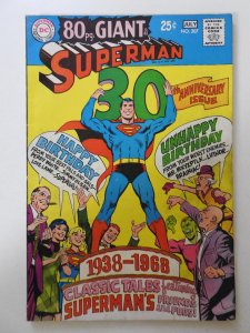 Superman #207  (1968) VG/FN Condition! 1/2 in spine split