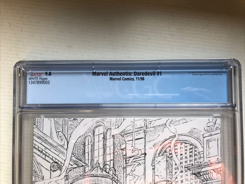 Marvel Authentix Daredevil #1 CGC 9.8(Kevin Smith Story)W/COA