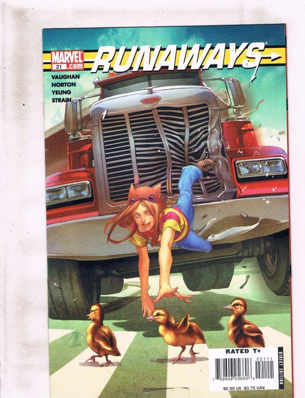 Lot Of 7 Runaways Marvel Comic Books # 19 20 21 22 23 24 25 Brian K Vaughan J244