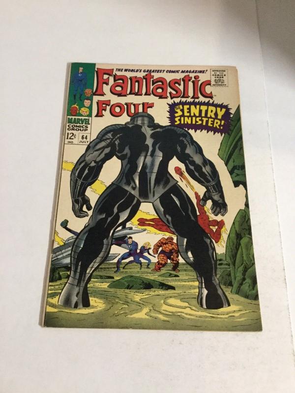 Fantastic Four 64 Vf Very Fine 8.0 Marvel Comics Silver Age