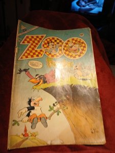 1953 Zoo Funnies #2 Golden Age AL Fago Funny Animal Cartoon Book Charlton Comics