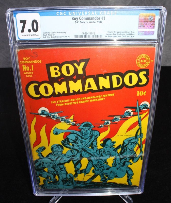 Boy Commandos #1 CGC (7.0) Origin & 1st Appearance of Liberty Belle - 1942