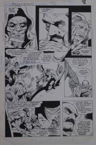 GENE COLAN / BOB McLEOD original art, JEMM SON of SATURN #8 pg 8, 11x 16,1985