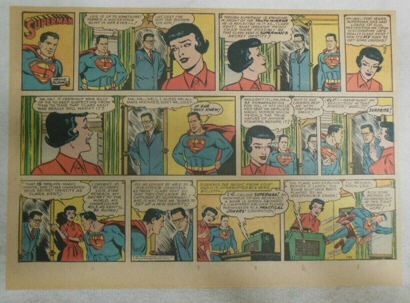 Superman Sunday Page #1152 by Wayne Boring from 11/12/1961 Size ~11 x 15 inches