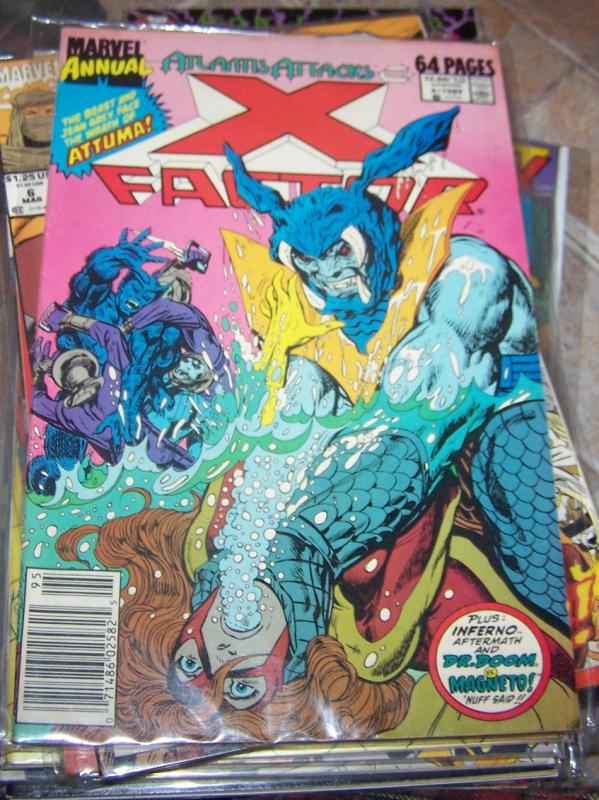 X-Factor  Annual #4 1989 marvel atlantis attacks inferno aftermath mutants