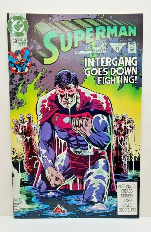 SUPERMAN #60  1st appearance of AGENT LIBERTY     1991
