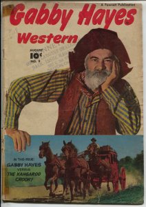 Gabby Hayes Western #9 1949-Fawcett-1st Young Falcon-G/VG