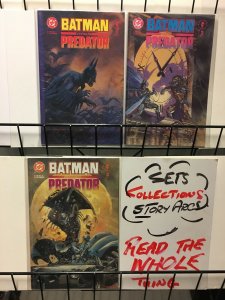 BATMAN VS PREDATOR  1(Batman cvr),2-3 DAVE GIBBONS!