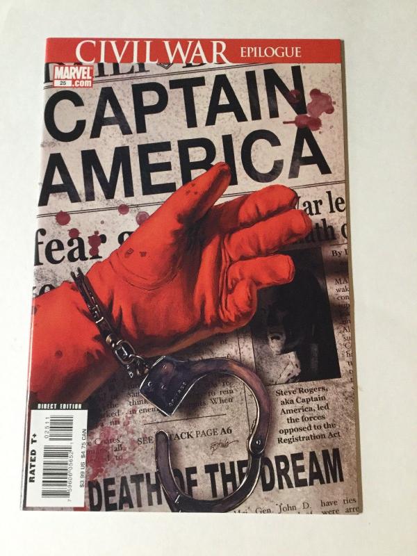 Captain America 25 Nm Near Mint Death Of Captain America