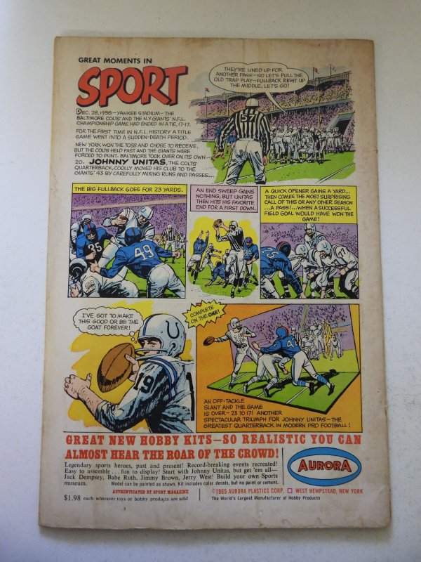 Star Spangled War Stories #124 (1966) VG Condition moisture stains