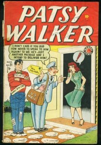 PATSY WALKER COMICS #21-KURTZMAN-ANTI-WERTHAM ARTICLE VG-