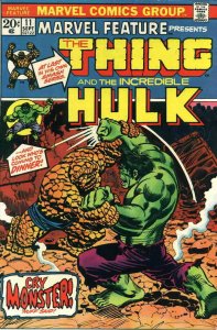 Marvel Feature (1st Series) #11 FAIR; Marvel | low grade - Hulk vs the Thing - w 