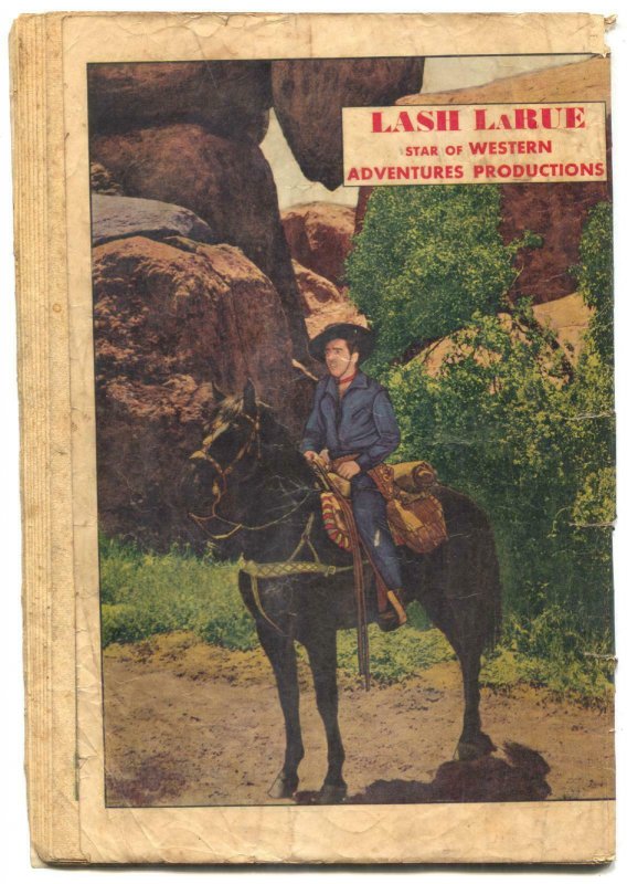 Lash LaRue Western #1 1949-Golden Age-missing centerfold