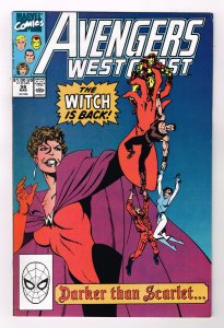 Avengers West Coast #56 (1990)  1st Appearance of Dark Scarlet Witch      REF:01