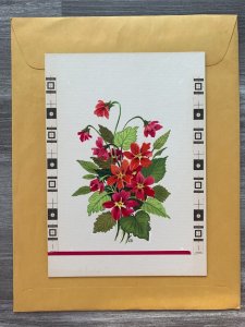 IT HAS TO BE A SPECIAL DAY Red Flowers 6x8.5 Greeting Card Art B8509 w/ 1 Card