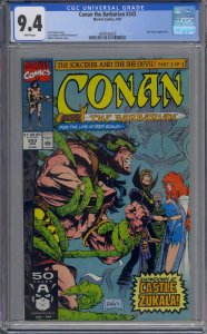 CONAN THE BARBARIAN #243 CGC 9.4 RED SONJA WHITE PAGES