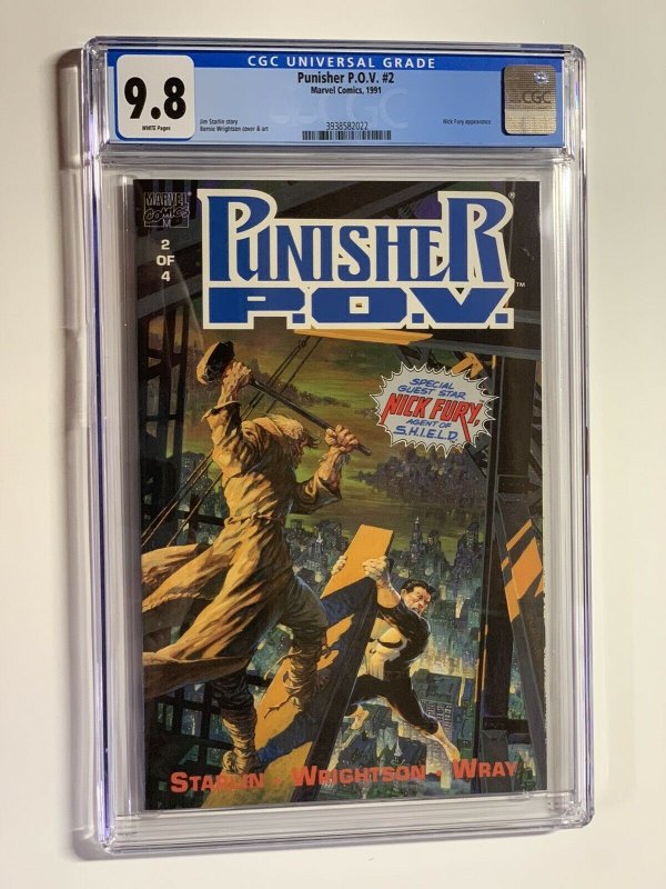 Punisher POV 2 CGC 9.8 WP Marvel 1991 