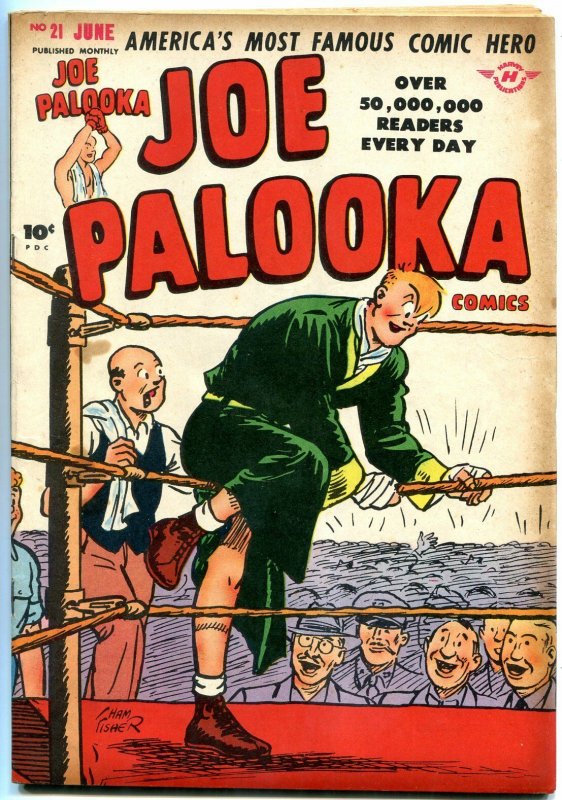 JOE Palooka #21 1948-Harvey Comics-Ham Fisher Boxing VG | Comic Books