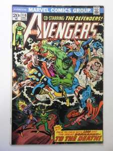 The Avengers #118 (1973) VG- Condition moisture stain