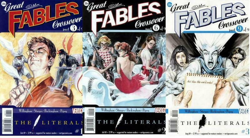 LITERALS (2009 VERTIGO) 1-3  'Great Fables' xover!