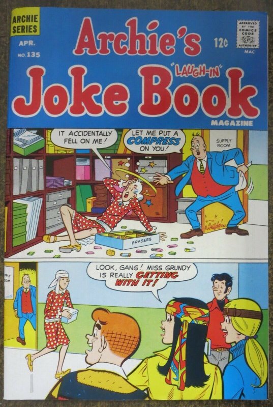 ARCHIE'S JOKE BOOK  #135 (Archie,4/1969) VERY FINE (VF)