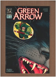 Green Arrow #14 DC Comics 1989 Mike Grell NM- 9.2