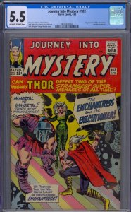 JOURNEY INTO MYSTERY #103 CGC 5.5 THOR 1ST ENCHANTRESS EXECUTIONER JACK KIRBY