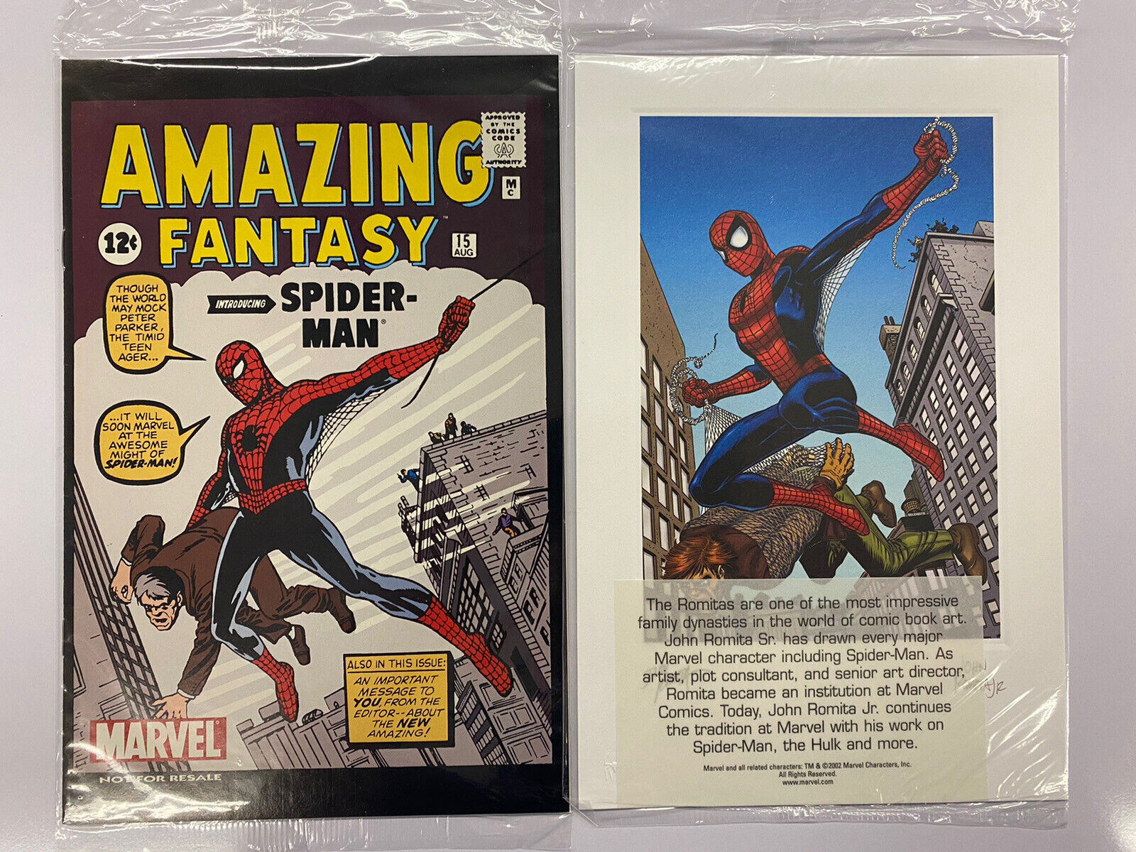 Spider-Man Amazing Fantasy #15 Comic Book Sculpture