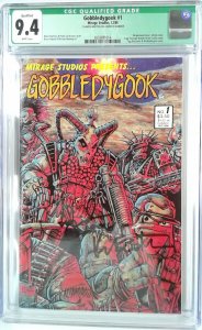 GOBBLEDYGOOK 1 (1986) CGC 9.4 SIGNED EARLY TMNT (SLAB GRADE)