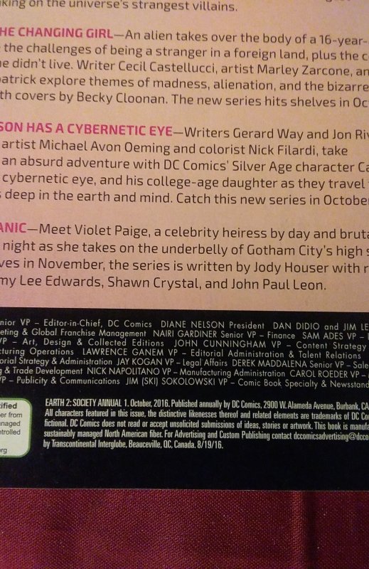 Earth 2: Society Annual (2016)