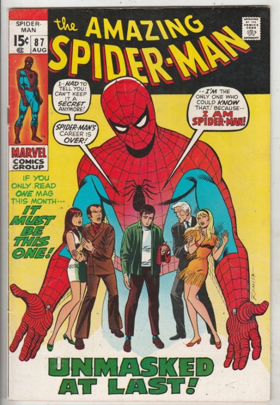 Amazing Spider-Man #87 (Aug-70) VF High-Grade Spider-Man