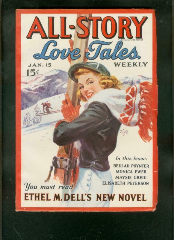 All-Story Love Tales Pulp January 15 1938- high grade romance 