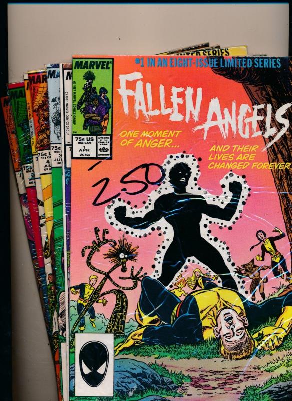 Marvel Comics LOT of 7! FALLEN ANGELS #1-#6, #8 VERY FINE+ (HX857) 