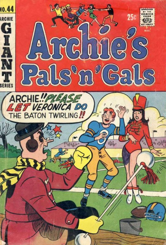 Archie's Pals 'n Gals #44 GD ; Archie | low grade comic February 1968 Baton Twir