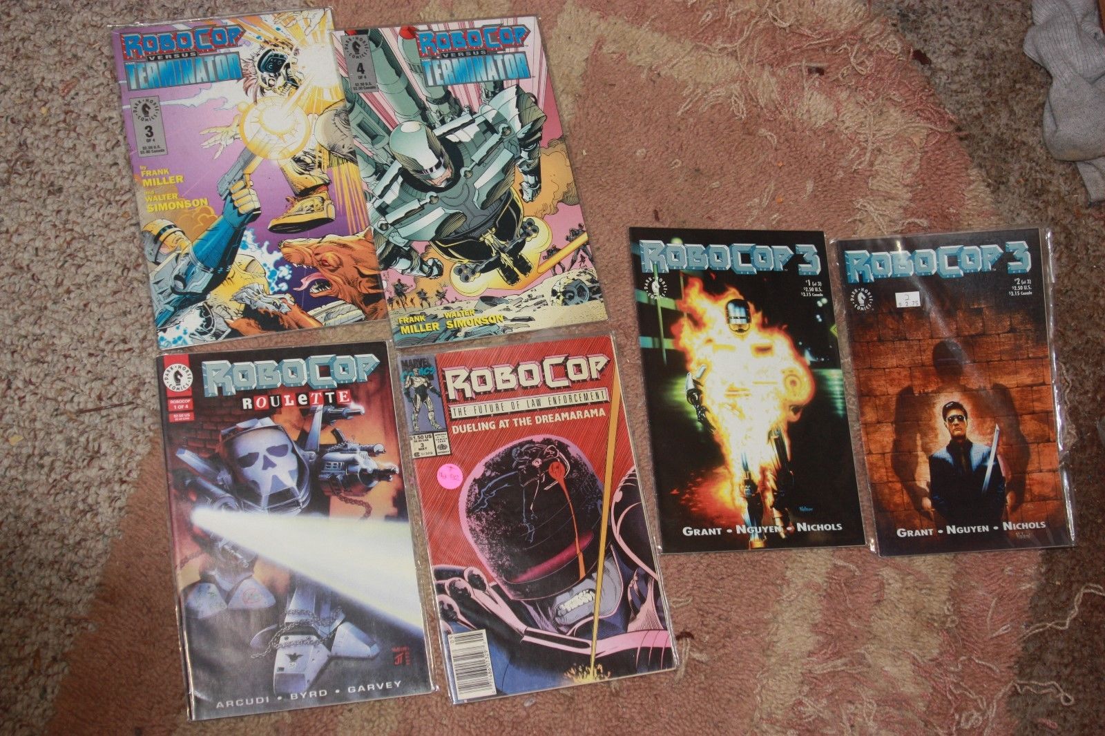 RoboCop versus the Terminator comic #3 +4 robocop 3 mini+ more Dark ...